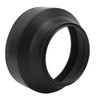 Camera Lens Hood Rubber(Collapsible) + Metal Sun Shade/Shield Protector Cover,