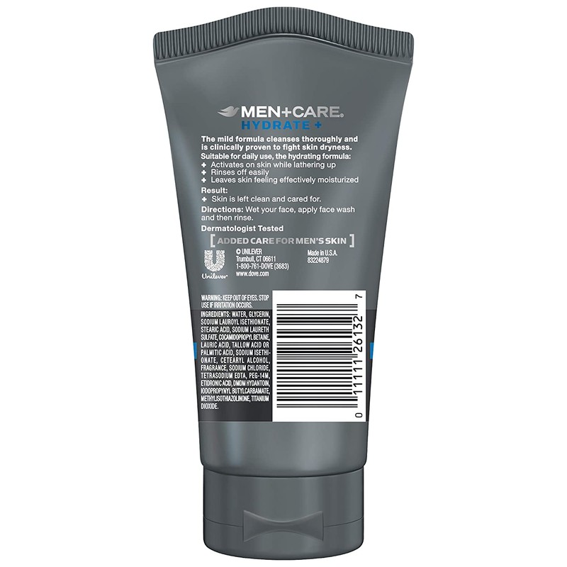 Dove Men+Care Face Wash Hydrate Plus 5 oz