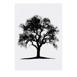'Tree Silhouette' Temporary Tattoo - Water Resistant, Skin-Safe, Non-Toxic Transfer (TO00082941)