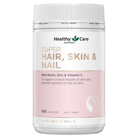 Healthy Care Super Hair, Skin & Nails 100 Capsules