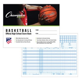 Champion Sports unisex BB1 coach and referee scorebooks, White, 30 GAMES US
