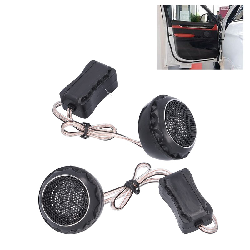 2pcs Car Tweeter Speaker 12-24V 140W 89dB Tweeter Mini Car
