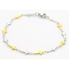 Zingara Enchantments Cross Gold & Silver Stainless Steel Bracelet Link