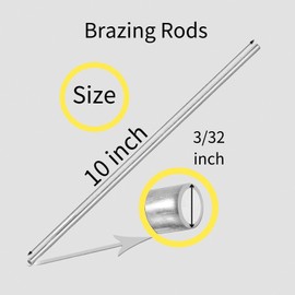 25 Rods Aluminum Welding Rods, Aluminum Brazing Rods for Propane Torch, Aluminum Soldering Rods for Alu, Alu Alloy, Aluminum Repair, 1/16" X 10"