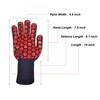 J H Heat Resistant Oven Glove:EN407 Certified 932 °F, 2