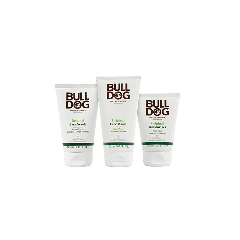 Bulldog Mens Skincare and Grooming Original Full Face Kit with