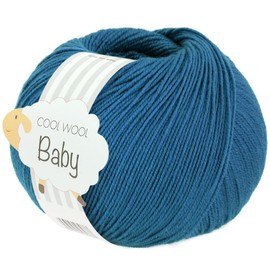 LANA GROSSA Cool Wool Baby 100% Virgin Wool Merino, Felt-Free, Hand Knitting Yarn Made from 100% Virgin Wool (Merino), 50 g Wool for Knitting and Crocheting, 220 m Yarn
