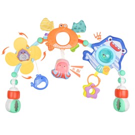 Coriver Pram Toy Baby, Play Arch Baby, Toy Pram for Baby Cot Toy and Baby Seat Toy, Baby Toy 0 Months Gift for Boys Girls