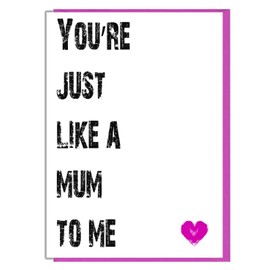 AK Giftshop Mothers Day/Birthday Card For Step-mum/Foster Mum - You're Just Like A Mum To Me