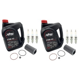 New Pack of 2 Oil Change Kit W/Spark Plugs Compatible With SeaDoo 4Tec 1503 1630 GTX GTR RXP RXT