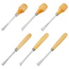 HOBBIESAY 6Pcs Stone Setting Tools Wood Carving Hand Chisel Jewelry