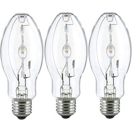 Bluex Bulbs (3 Pack) MH50/U/MED 50W Metal Halide Bulb ED17 Medium Base Clear