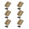 sourcing map 6pcs Toggle Catch Lock, 1.7" x 1.3" Hasp