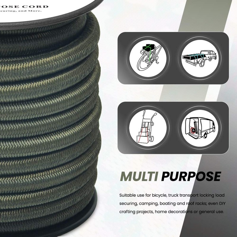 Abma Cord Bungee Cord 6mm 10M Elastic Shock Cord 100%