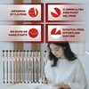 XFasten Extra Fine Point Pens 0.38mm 24-Pack Japanese-Style Fine Tip