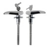 WFLNHB Outside Locking Door Handles Silver Steel Replacement for 1933