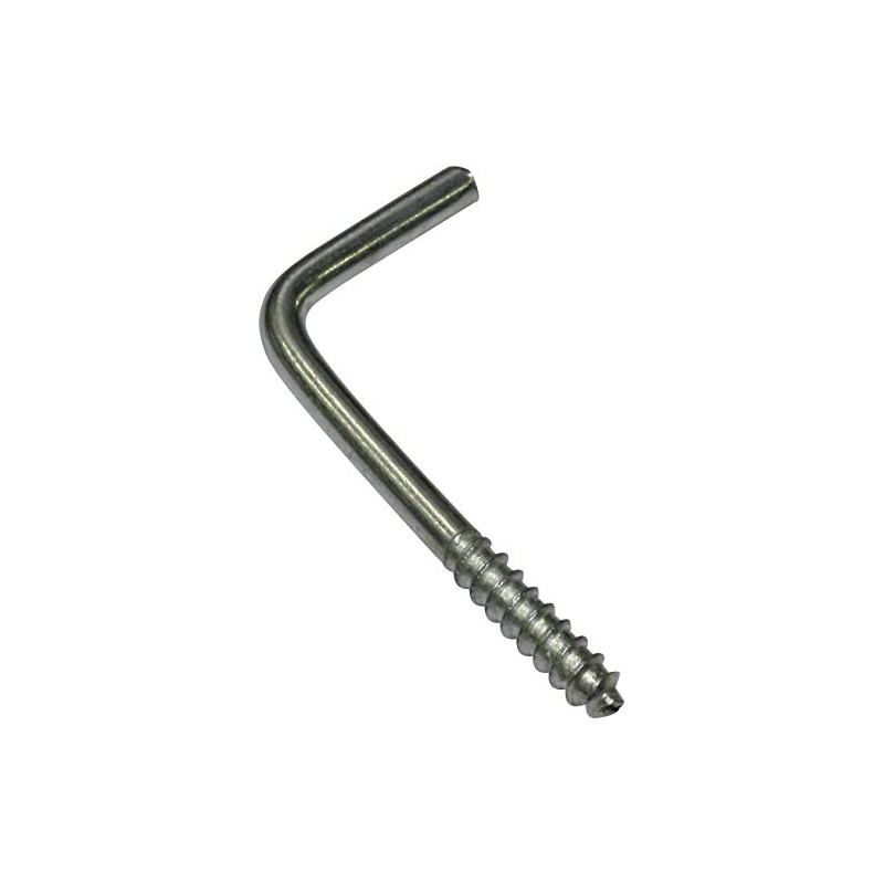 Gardinia Screw Hooks for Curtain Rods Matte Silver 2.5 cm,