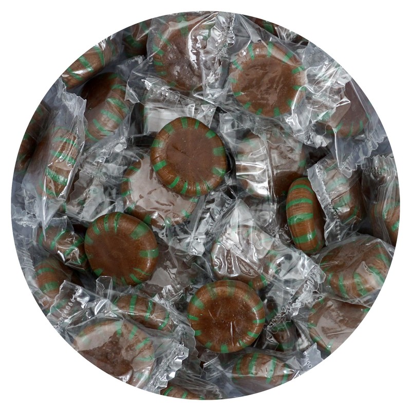 Chocolate Starlight Mints Candy, 1 Pound Bulk Candy (Approx. 75