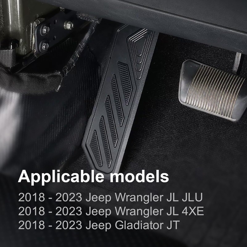 ETL INDUSTRIES Dead Pedal Left Foot Rest Pad for Jeep