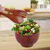 WOPPLXY Wooden Salad Bowl and Servers Set - 12CM 10CM
