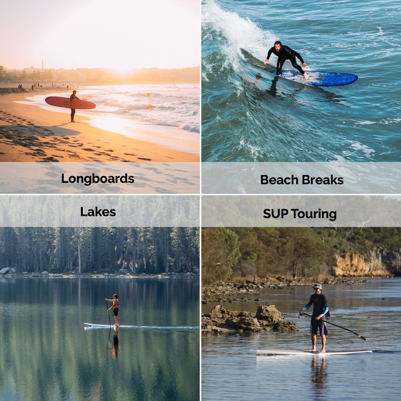 Eisbach Riders SUP Longboard Single Fin US Box - Stand