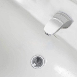 Andexi Washroom Drainage Port Garbage Trap, Punched Drainage, Dirt Catcher, Drainage Port Size: 1.4 – 1.8 inches (3.5 – 4.5 cm), Stainless Steel, Drainage Basket, Washbasin, Garbage Trap
