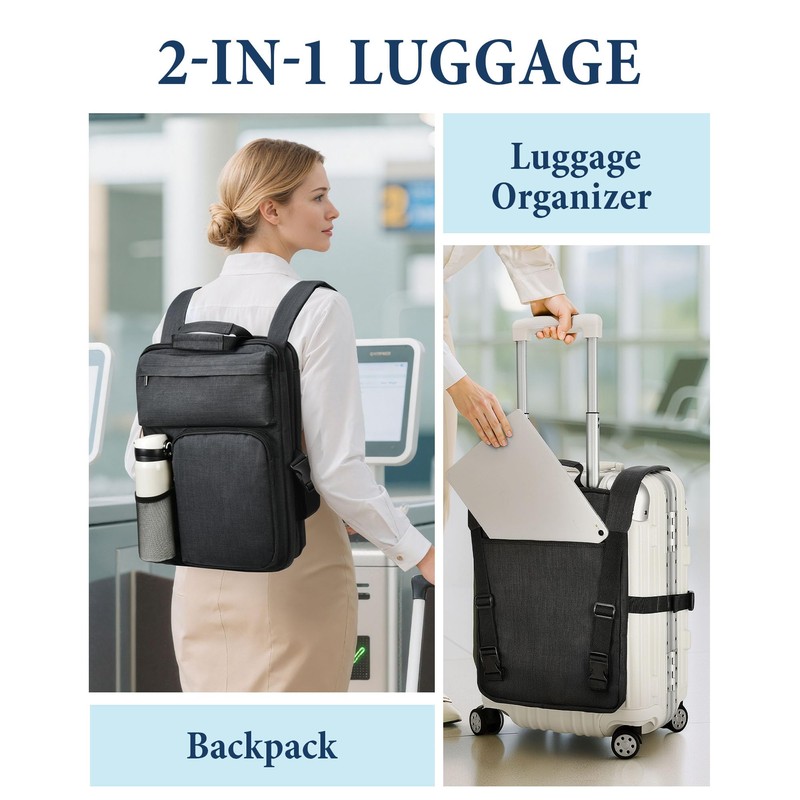 BS-VOG Over Luggage Organizer for Suitcase, Luggage Harness with Cup