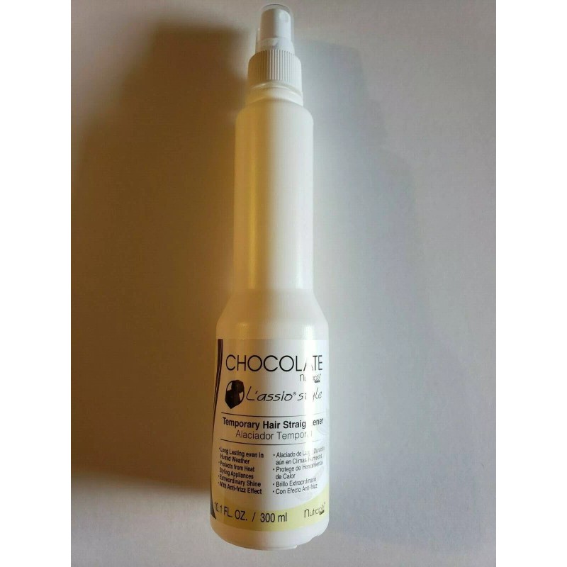 Nutrapel Chocolate TEMPORARY HAIR STRAIGHTENER L'ASSIO STYLE CARE TREATMENT 10.1Ooz