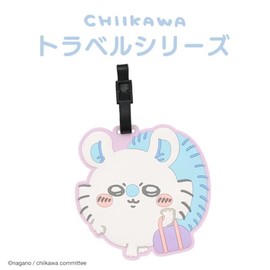 Etiqueta de equipaje japonesa Kawaii Chikawa para maletas con tarjeta de identificación impermeable y reutilizable, etiquetas de viaje, etiquetas para