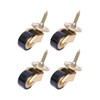 4 Pack Brass Swivel Caster Wheels-Loading 265lbs, 360 Degrees Universal