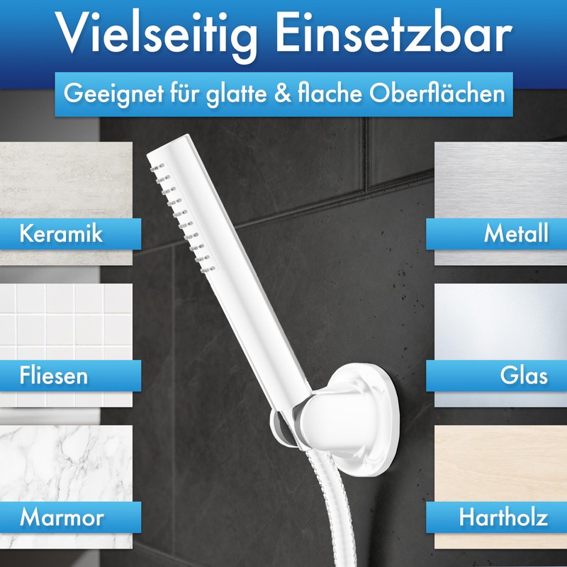 WISCHMA Shower Holder – Shower Head Holder – No Drilling