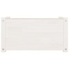 Gecheer Garden Planter White 23.6"x12.2"x12.2" Solid Wood Pine