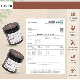 Shilajit - Himalayan Gold Grade Shilajit Resin for Men & Women - Premium Shilajit Rich in Fulvic, Humic Acid & 85+ Minerals- Neulife UK's Lab Tested & Certified 30G Pure Shilajit