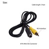 XTPTFABS 8-Pin Mini DIN to RCA Male Connector Compatible with
