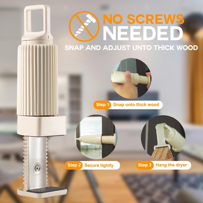 MOJOCO Portable Clothes Dryer Hanger - Adjustable Clothes Dryer Hanging