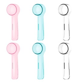 HSYTEK 6 Pack Toothbrush Cover Compatible with Oral-B Braun Replacement Brush Heads, Fit for Oral B Sensitive Gum Care, Floss Action and Pro 500 Electric Toothbrush