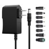 HYGAMOCC 6V 1A Universal AC Adapter with 8 Tips, AC
