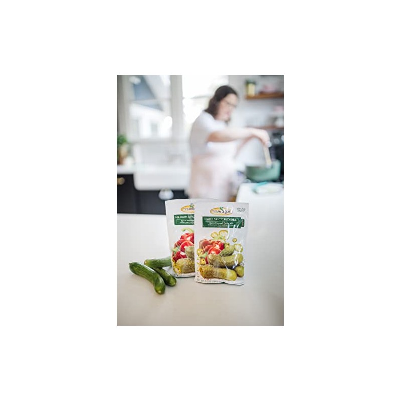 Mrs. Wages Hot Spicy Pickles Quick Process Mix, Simple-To-Use, Flavorful