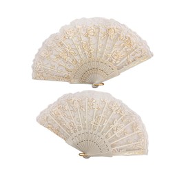 Eballerina Practice Lace Glitter Fan Sense Pen, white