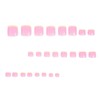 MERVF Press on Toenails for Women Yellow French Tip Acrylic