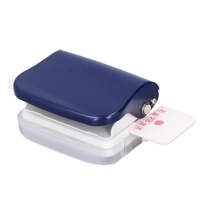 Hole Punch Dark Blue 6 Hole Portable Small Planner Hole
