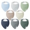 Lulumoon Muslin Baby Bibs 100% Cotton Baby Bandana Drool Bibs