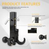 KEEPDSGN 2" Trailer Hitch Tri Ball Mount Hook Class 3/4