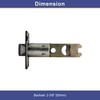 Better Home Products Adjustable Deadbolt Latch HFM Handle Set, Metal