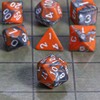 CiaraQ DND Polyhedral Dice Set with a Black Dice Bag