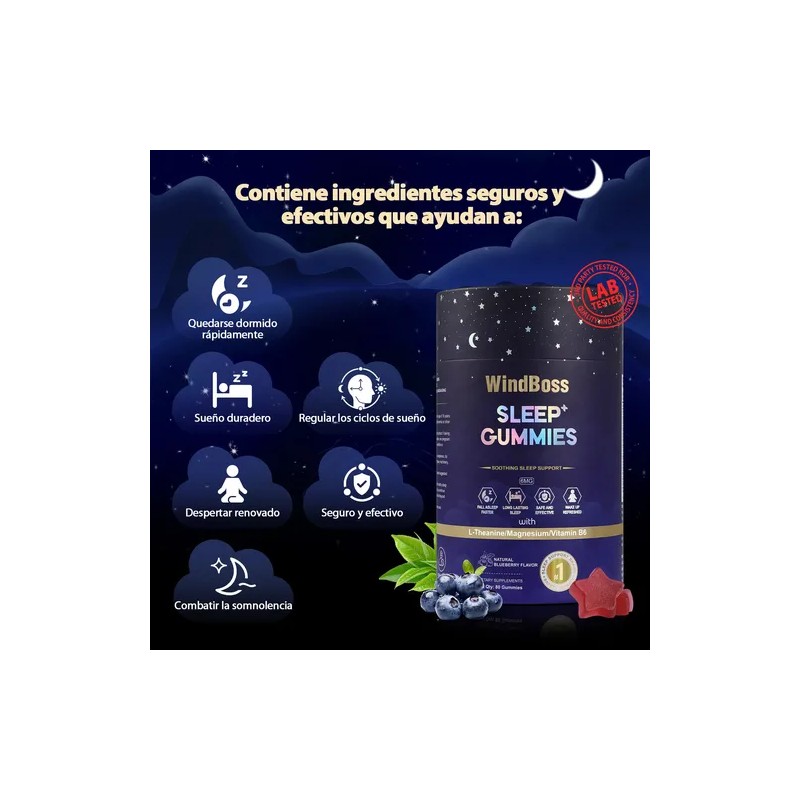 Windboss Sleep Gummy Melatonina 60 Gomitas