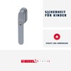 ABUS FG400 Lockable Window Handle - With Push Cylinder and