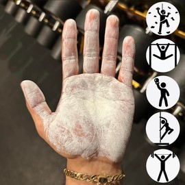 Generic Grip Gods Liquid Chalk Combo Travel Bottle (50ML) & Refill Bottle (250ML) for Weight Lifting, Gym, Rock Climbing, Pole Grip, Gymnastics, Sports, and Workout Chalk., White