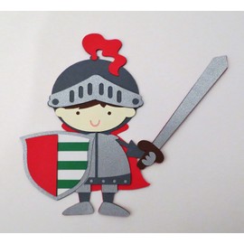 Knight Fairy Tale Die Cut Paper Doll Cardstock Piecing Scrapbook Embellishment
