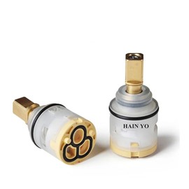 Hain-Yo GL12TD 25mm Ceramic Faucet Cartridge, Single Lever Replacement Part, Compatible with Jerich 25740, Huntington Brass, Olympia Faucets, 3400009 PBA29799